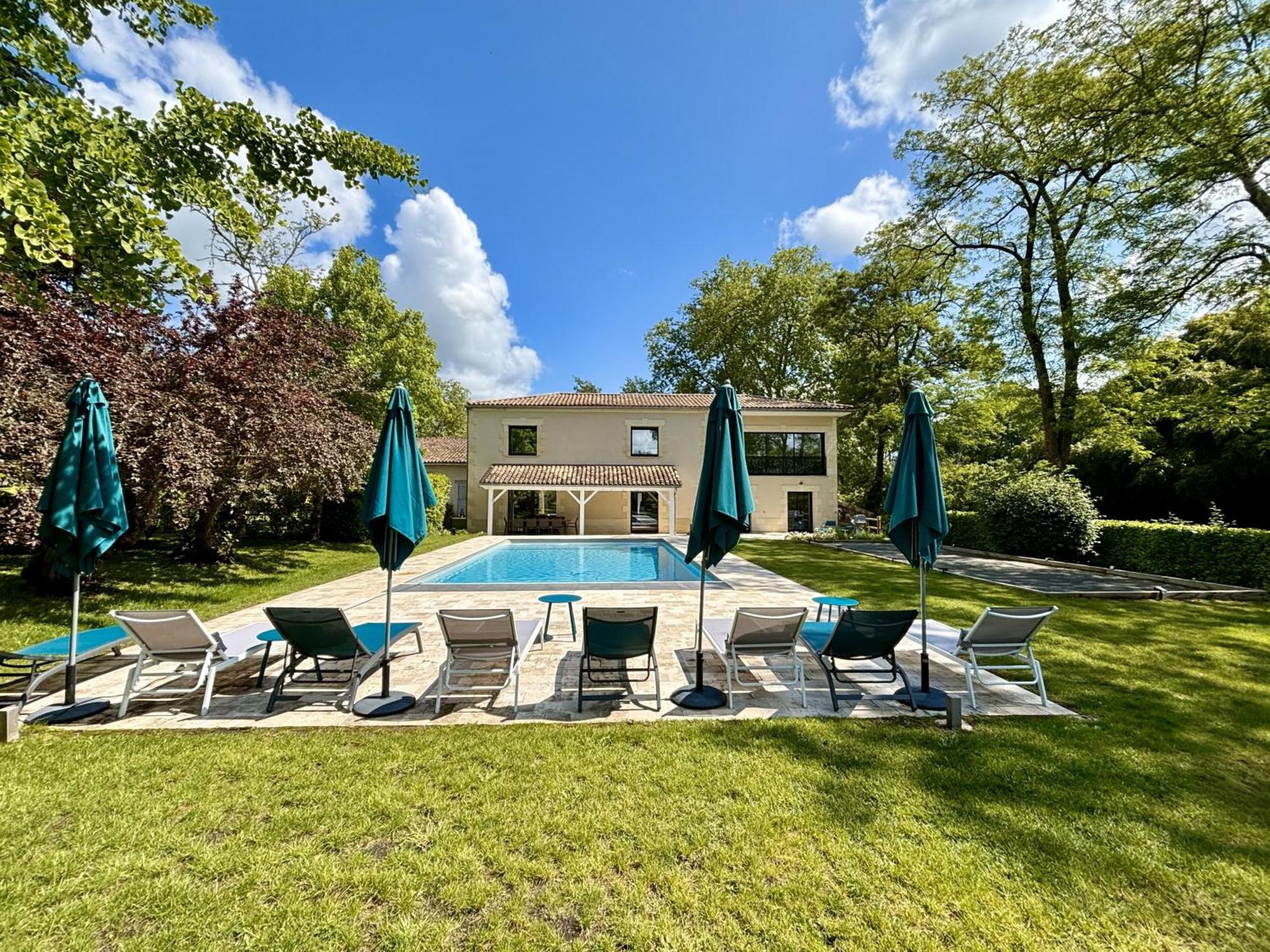 La Maison L'Eperon, Stylish 5 Star Villa Surrounded By Vineyard Near Saint Emilion Vérac Dış mekan fotoğraf